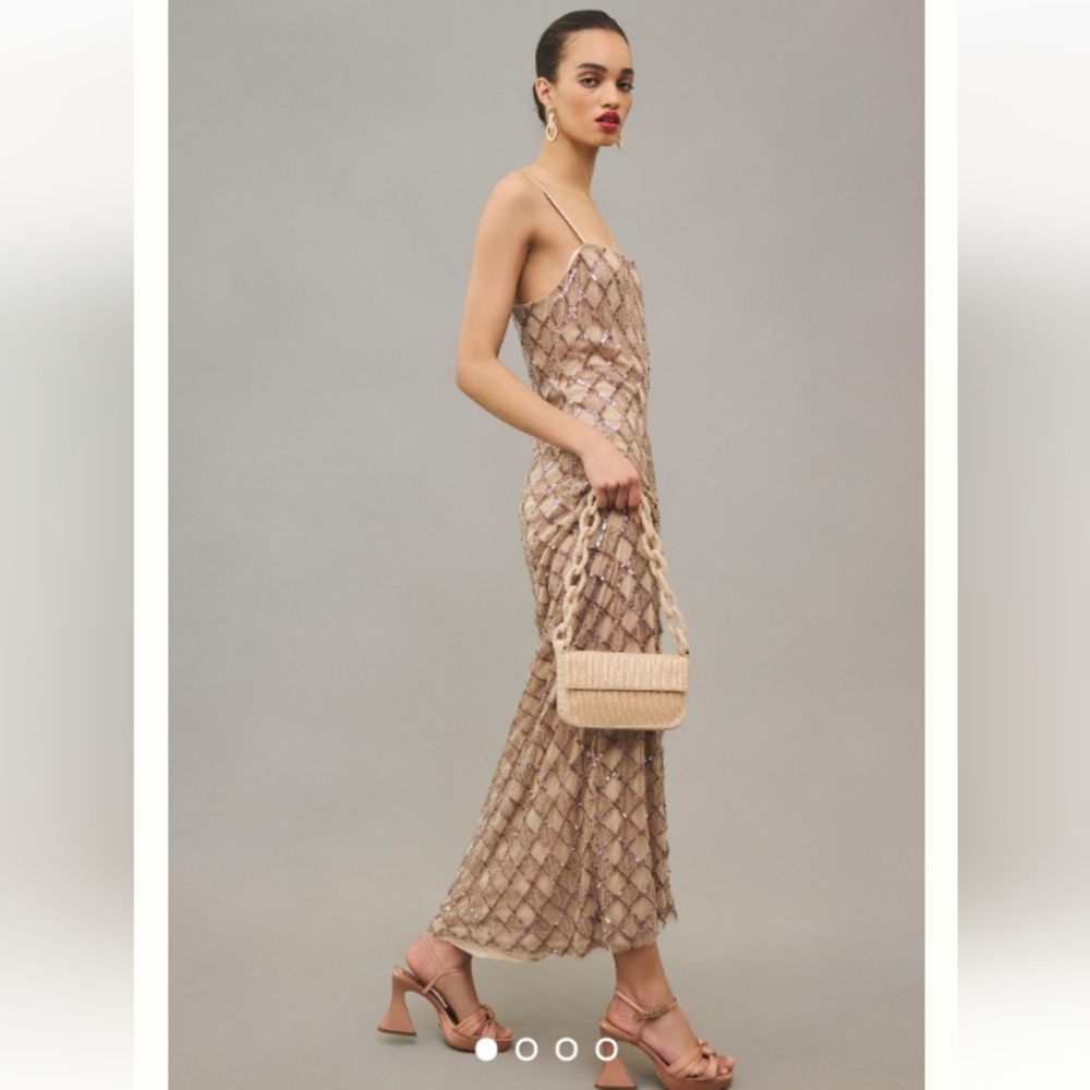 Anthropologie Fiona Beaded Bag Chain Edition